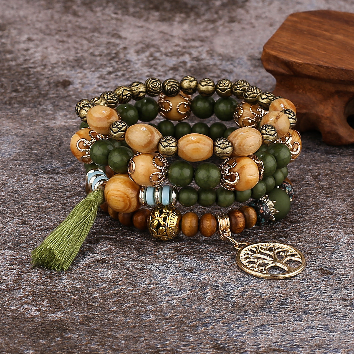 Wholesale Tassel Multi-layer Alloy Bracelet